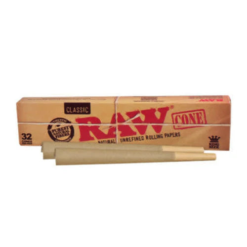 Raw Classic King Size Pre Rolled Rolling Paper Cones 32 - Sydney Vape Supply