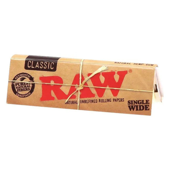 RAW CLASSIC SINGLE WIDE ROLLING PAPERS - Sydney Vape Supply