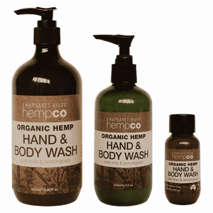 Organic Hemp Hand & Body Wash - Wild Lime & Lemongrass 240ML - Sydney Vape Supply